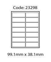 ABBA 23298 Laser Label [99.1mm x 38.1mm]